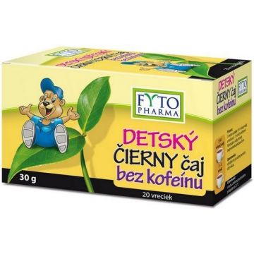 Fyto Pharma FYTO CHILDREN'S BLACK tea pliculețe de ceai decofeinizat 20 x 1,5 g