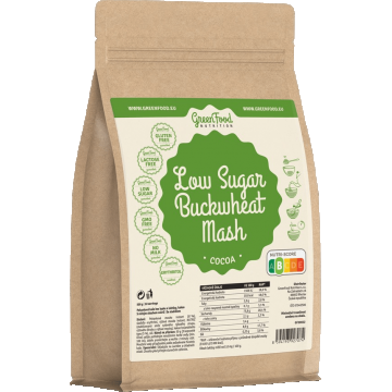 GreenFood Nutrition Low Sugar Buckwheat Quick Porridge cacao 500 g