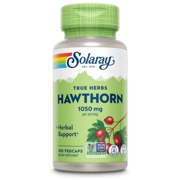 Hawthorn Berry Paducel 1050 mg Solaray, 100 capsule vegetale, Secom