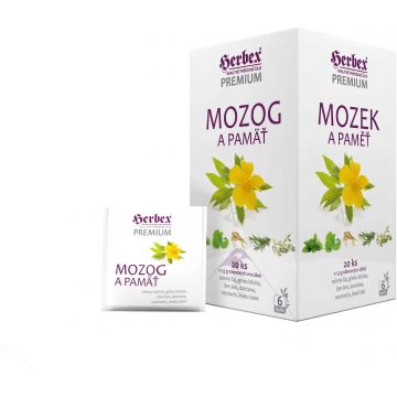 Herbex Premium creier și memorie pliculețe 20 x 1,5 g