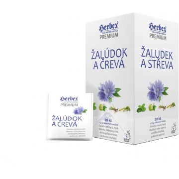 Herbex Premium Stomac și intestine ceai 20 x 1,5 g