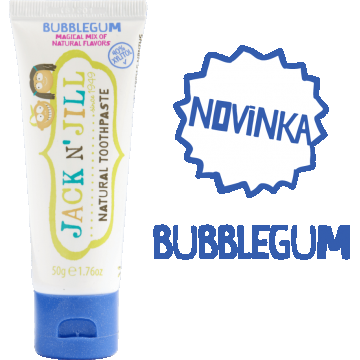 Jack N' Jill Pastă de dinți naturală cu Calendula BUBBLEGUM 50 g