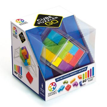 Joc de logica cu 80 de provocari Cube Puzzler Go, 8 ani+, Smart Games