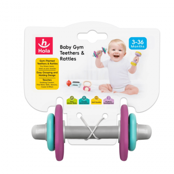 Jucarie dentitie Haltera, 3 luni+, Hola