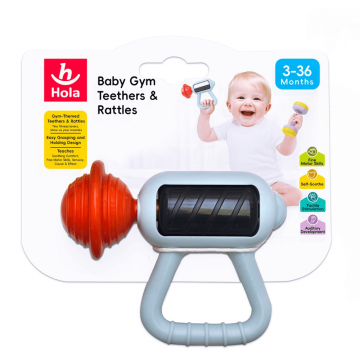 Jucarie dentitie Pistol masaj, 3 luni+, Hola