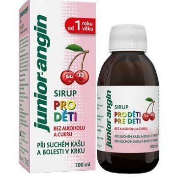 Junior-angin sirop pentru copii cu aromă de cireșe 100 ml
