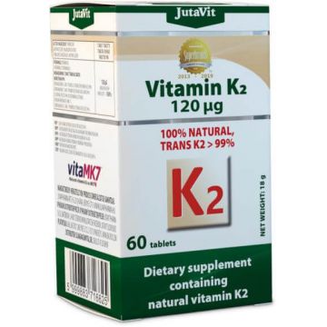 Jutavit Vitamina K2 naturală 120 µg 60 comprimate