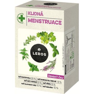Leros Natur Ceai pentru femei Calmează menstruația 20 x 1,5 g