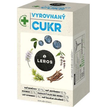 Leros Zahăr echilibrat pungi cu pâlnie 20 x 1 g