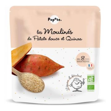Mancare bio cu cartofi dulci si quinoa, 8 luni+, 180 g, Popote