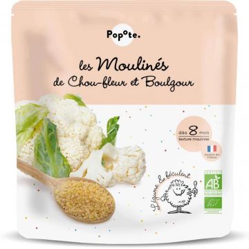 Mancare Bio cu conopida si bulgur, 8 luni+, 180 g, Popote