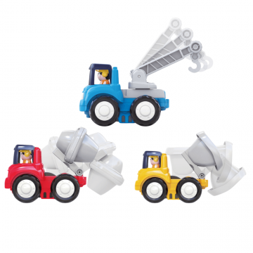 Masinuta de constructii cu frictiune, 18 luni+, Diverse Modele, 1 bucata, Hola