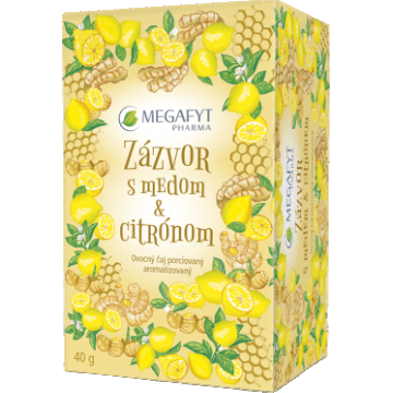 Megafyt Ghimbir cu miere și lămâie pliculețe 20 x 2 g