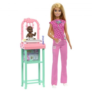 Papusa Doctor Pediatru, 3 ani+, Barbie