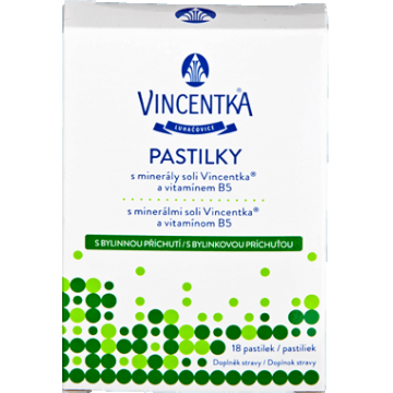 Pastile pe bază de plante Vincentka 18 buc