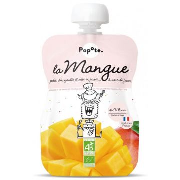 Piure Bio cu mango, 4-6 luni, 120 g, Popote