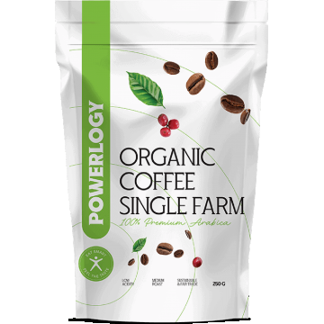 Powerlogy Cafea organică Single Farm 250 g