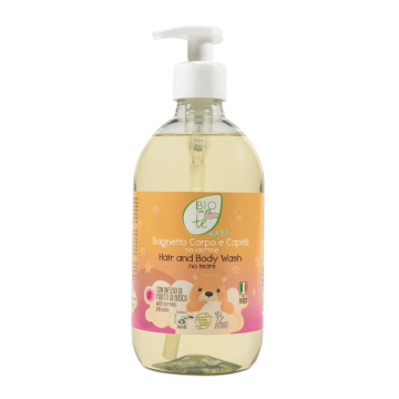 Sampon fara lacrimi si gel de dus cu fructe de padure Baby, 500 ml, Bioconte
