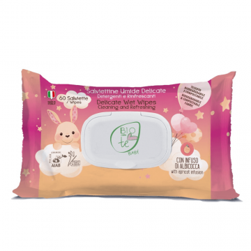 Servetele umede Bio cu infuzie de caise Baby, 60 bucati, Bioconte