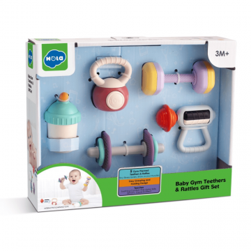 Set 5 jucarii dentitie Sport, 3 luni+, Hola