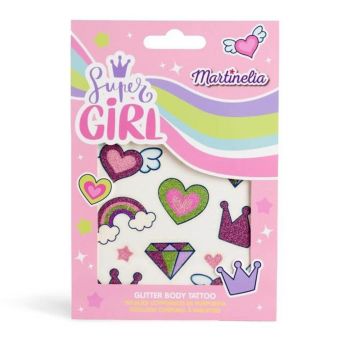 Tatuaje cu sclipici Super Girl, Martinelia