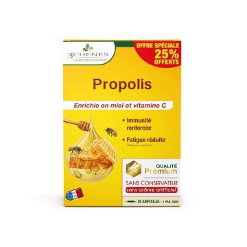 3 Chênes Propolis 10 fiole de 10ml