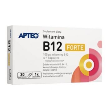 Apteo Vitamina B12 Forte, 30 capsule