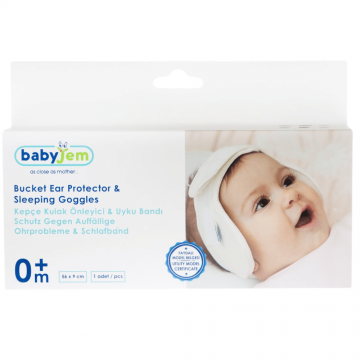 Bentita 2 in 1 pentru urechi, 0 luni+, Antracit, BabyJem
