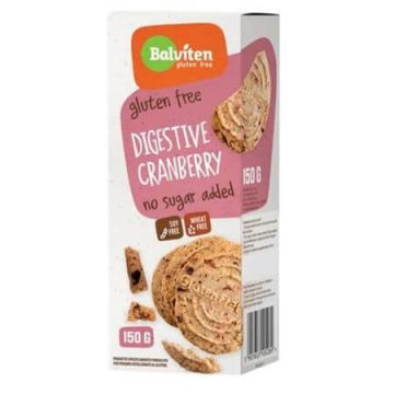 Biscuiti digestivi cu merisoare, 150 g, Balviten