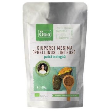 Ciuperci Mesima pudra ecologica, 60 g, Obio