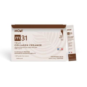 Colagen Creamer bovin cu peptide m31, 15 plicuri x 7 g, Molecules of Youth