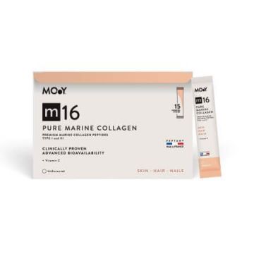 Colagen marin pur cu vitamina C m16, 15 plicuri x 10.1 g, Molecules of Youth