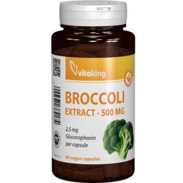Extract din broccoli, 500 mg, 60 capsule, Vitaking