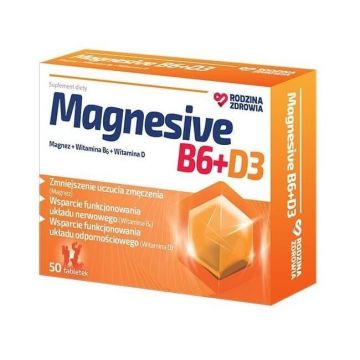 Family Health Magnesive B6 + D3, 50 comprimate