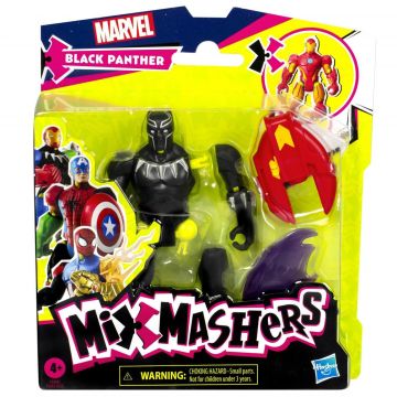 Figurina Marvel Avengers  Black Panther MixMashers, 12 cm, 4 ani+, Hasbro