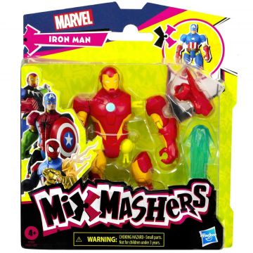 Figurina Marvel Avengers Iron Man MixMashers, 12 cm, 4 ani+, Hasbro