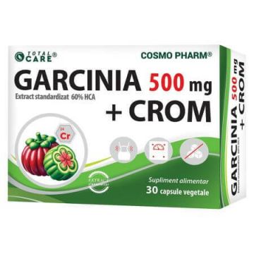 Garcinia + Crom, 30 capsule, Cosmopharm