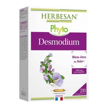 Herbesan Desmodium Bien-Être Du Foie 20 fiole