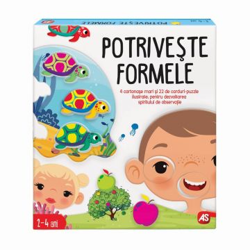 Joc educativ Potriveste Formele, 2-4 ani, AS