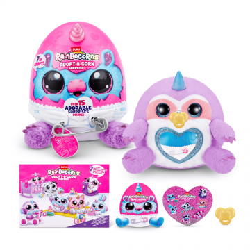 Jucarie plus Adopt a Corn Surprise Mini Pocket, 3 ani+, Rainbocorns