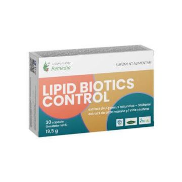 Lipid Biotics Control, 30 capsule, Laboratoarele Remedia