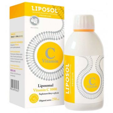 Liposol C 1000 Vitamina C lipozomală 1000 (tamponată) 250 ml Fără gust - Medicaline