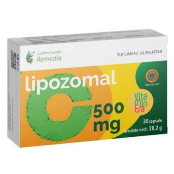 Lipozomal C, 500 mg, 30 capsule, Laboratoarele Remedia