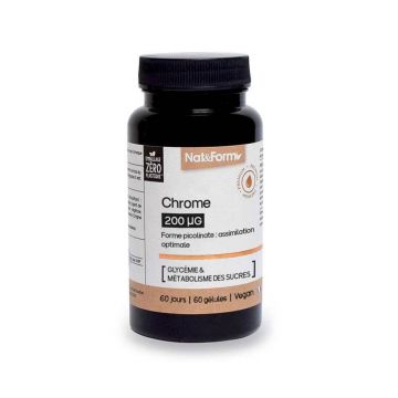 Nat&Form Nutraceuticals Premium Chrome 60 Gélules
