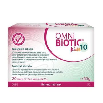 Omnibiotic 10 Kids, 20 plicuri, Vedra