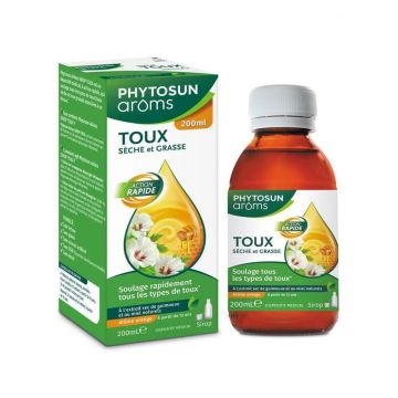 Phytosun Aroms Sirop Toux Sèche Et Grasse Action Rapide 200ml