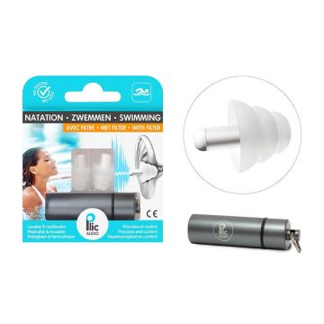 Plic Audio cu filtru Dopuri de înot reutilizabile Pereche