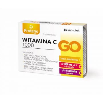 Protego vitamina C 1000 Go 15 capsule