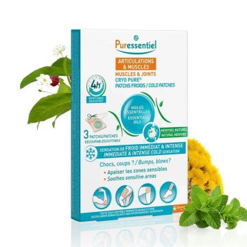 Puressentiel Articulații și mușchi Cryo Pure Effect 4h 3 plasturi reci