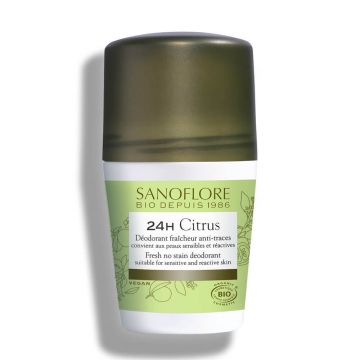 Sanoflore Deodorant Roll-on eficient 24 de ore cu lămâie - certificat organic 50ml